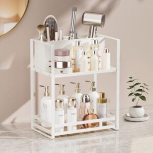 卫浴多功能美发收纳架(双层/金属) 50%OFF