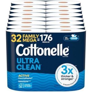Cottonelle/超净活性波纹32大卷厕纸 35%OFF