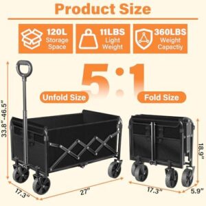 360磅(可折叠带杯架轻便手推车) 50%OFF