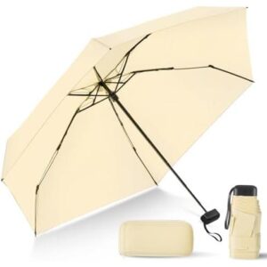 LEAGERA Compact Travel Umbrella with Case - Mini Umbrella for Purse 50%OFF