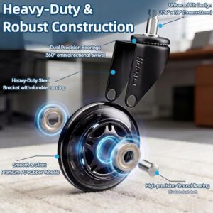 HOSALI 3英寸办公椅轮 49%OFF