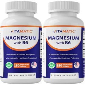 维他玛蒂克镁片（含维生素 B6 - 180 型）素食型药片（未包衣） - 52%OFF