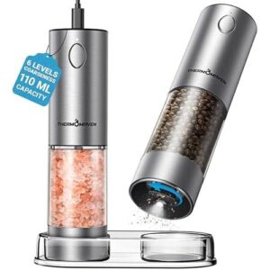 不锈钢电动盐胡椒研磨器套装 66%OFF