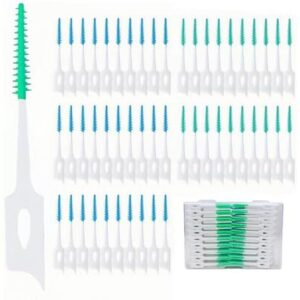 Lubriderm/300支硅胶双效牙线刷 59%OFF