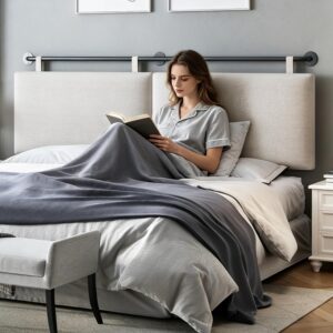 BSHOMGI Headboards Queen Size Bed Headboard Wall Mounted with Linen Upholstery Hanging Headboard for Bedroom, Beige  -43%