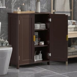 TaoHFE 棕色浴室储物柜 55%OFF