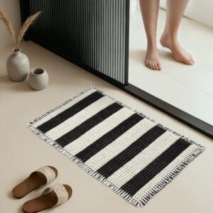 机洗防滑(20x32寸黑白条纹吸水浴垫) 54%OFF