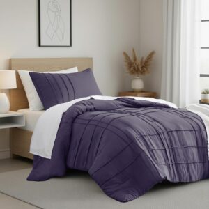 Regency Heights 双人被套 Skipper Blue，两件式床上用品套装，超软预洗床套，捏褶 All Seasons 轻量被和假被  -50%