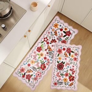 厨房地垫(2条/防水防滑/加厚抗疲劳 50%OFF