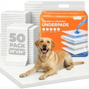 六层加厚（36x30英寸超大号50片装防漏粘扣式宠物尿垫） 62%OFF