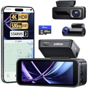 Pelsee P1 Pro/前后双摄4K行车记录仪 58%OFF