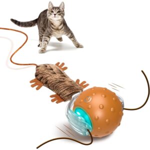 Mdupw互动猫玩具球——由老鼠设计的自动互动猫玩具，移动猫球，无聊室内猫玩具 -59%