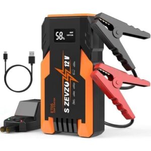 S ZEVZO ET05 搭电启动器 3000A 便携式汽车跳电启动电池组（7.2升汽油/5.5升柴油） 46%OFF