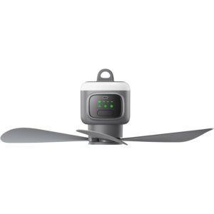 VVU&CCO 18英尺便携式吊扇带灯，供露台顶棚帐篷房车使用 -44%