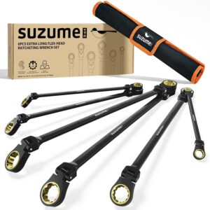 SUZUME 超长弹性头棘轮扳手套装 6 件装 （8-19mm） -35%