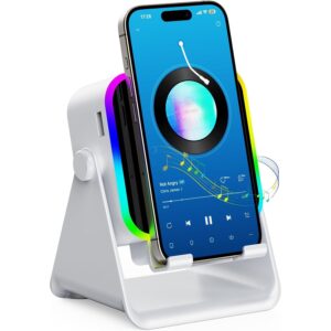 TARKARI Wireless Induction Speaker, 5 in 1 Bluetooth Speaker with Cell Phone Stand, HD Stereo Sound Compatible with iPhone iPad Android Tablet, Birthday Gifts for Women Men Him  -61%