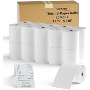 20卷装(3-1/8寸230尺)收银热敏纸 60%OFF