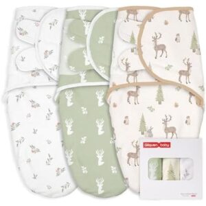 3件套绿白双色襁褓睡袋 44%OFF