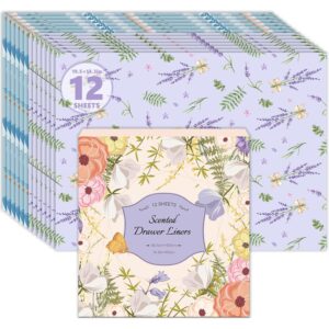 SCENTORINI 香氛抽屉衬里，6 薰衣草 + 6 婴儿爽身粉香氛抽屉衬里45%