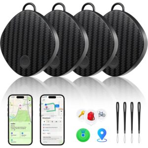 Air Tracker Tags 4 Pack, Bluetooth Item Finder Compatible with Apple Find My (iOS Only), Key Finder & Luggage Tracker with Left Behind Alerts, Lost Mode & Replaceable Battery  -63%
