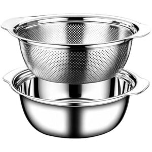 厨房滤水篮(1.5QT 18/8不锈钢2件套) 48%OFF
