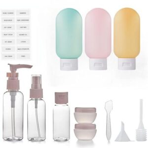 TSA防漏旅行瓶（12件套/可挤压） 45%OFF
