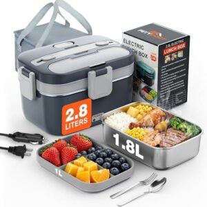 2.8L电动加热饭盒(100W/可洗碗机/防漏/车载办公旅行) 52%OFF