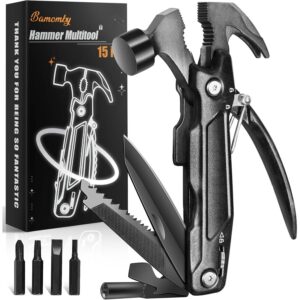 Gifts for Him, Hammer Multitool 15 in 1, Gifts for Men Boyfriend, Anniversary Birthday Fathers Valentines Gifts for Adults Dad Husband Grandpa, Outdoor Camping Accessories Survival Gear Cool Gadgets  -50%