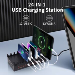 300W多设备充电站 - 24口USB快充站   64%OFF