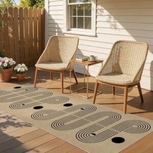 UERMEI 2x6 Outdoor Jute Runner Rug 35%OFF