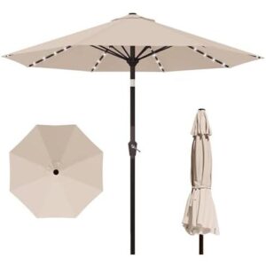 九尺(带32LED光8骨防晒庭院伞) 58%OFF