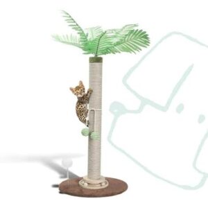 猫抓柱(1个/34英寸/旋转转盘+可拆卸吊球 50%OFF