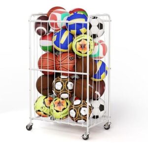 钢制滚轮球具收纳架(210L带锁轮+弹性绳) 50%OFF