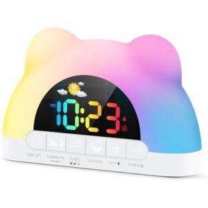 双闹钟(10铃声3亮度儿童助眠时钟) 60%OFF