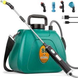 2加仑电动喷壶(7.4V/3档压力/5喷头/伸缩杆/绿色) 63%OFF
