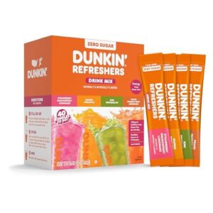 Dunkin'零糖茶饮粉(40条装/便携/含绿茶能量/无阿斯巴甜) 50%OFF