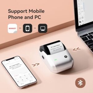 NIIMBOT B1标签打印机(2寸/银灰/便携兼容手机PC) 51%OFF
