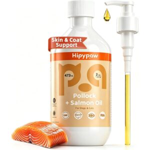 鱼油Omega 3狗用——三文鱼与鳕鱼油，狗猫用 -60%