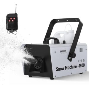 UPGREY 1500W 室内雪地机适合户外和室内，假雪机用于派对，带遥控器和手柄 -58%