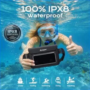 防水腰包2只装(IPX8游泳级/护照手机双隔层） 50%OFF