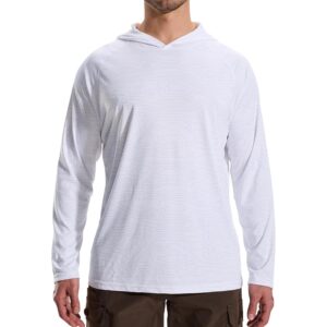 LOOGU Men’s UPF 50+ Sun Protection Hoodie Shirt Quick Dry Lightweight Long Sleeve Rash Guard for Fishing Swimming Beach -65%
