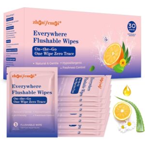 ZHENYEMEI 加厚可冲式湿巾 60支 50%