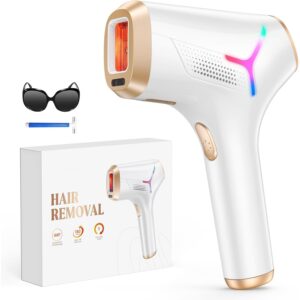 LYSMOSKI Laser Hair Removal for Women and Men, At-Home IPL Hair Removal Device with 5.2 cm² Treatment Window, Nearly Painless, Visible Results in 2 Weeks, Full Body Treatment in 8 Minutes, white  -43%