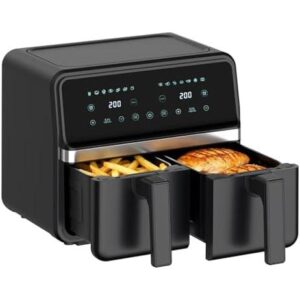 双篮空气炸锅(4QT+4QT/触屏/独立控温/可洗碗机) 70%OFF