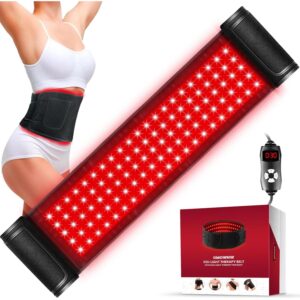 Red Light Therapy for Body, Infrared Light Therapy for Belt Shoulder Waist, Upgraded 3 in 1 LED Beads, 660nm Red Light & 850nm Near Infrared Light Therapy Belt Wrap Timer Remote Control -40%