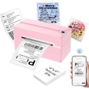 蓝牙热敏标签打印机(4×6/快递面单） 50%OFF