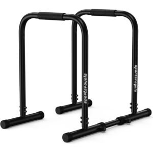 SPORTSROYALS DP3 Dip Station Adjustable Dip Bar, Heavy Duty Parallette & Parallel Bars, 400LBS Stable Dip Stands for Home Gym, Calisthenics & Upper Body Workout Equipment  -40%