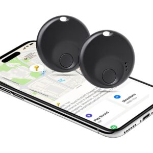 Air Tracker Tags-2 Pack - for iOS Only - Bluetooth Keys Finder Luggage Tracker Compatible with Apple Find My APP, Item Locator for Luggage, Backpack, Suitcases -40%