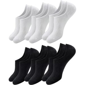 ShiChextasy Non Slip Women's No Show Socks : Soft Comfort for Office Wear - Breathable Easy Fit Low Cut Flat Socks 6 Pairs -50%
