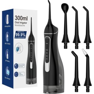 Water Flosser 口腔冲洗器,无线充电水锥,4种模式和4个喷嘴 -52%